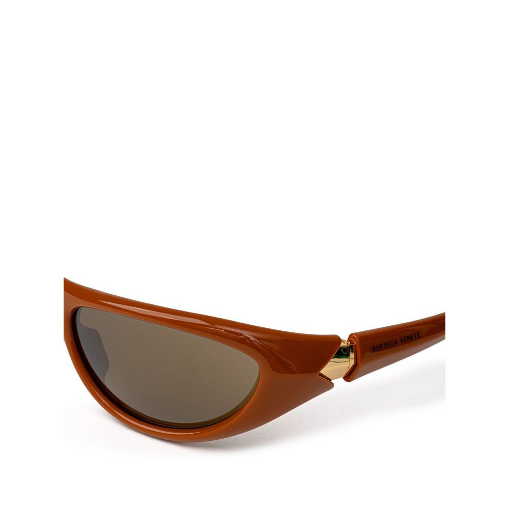 Bottega Veneta BOVE-9735664 Acetate sunglasses in brown — view 3