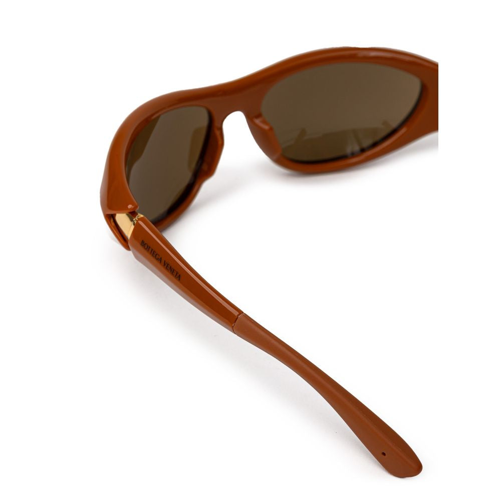 Bottega Veneta BOVE-9735664 Acetate sunglasses in brown — view 5