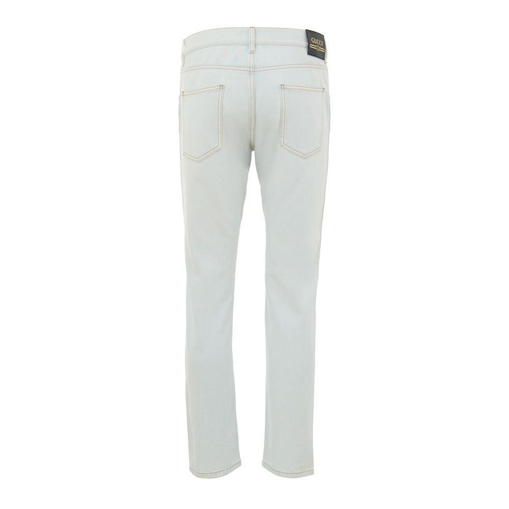 Gucci 100% Cotton jeans in blue — view 2