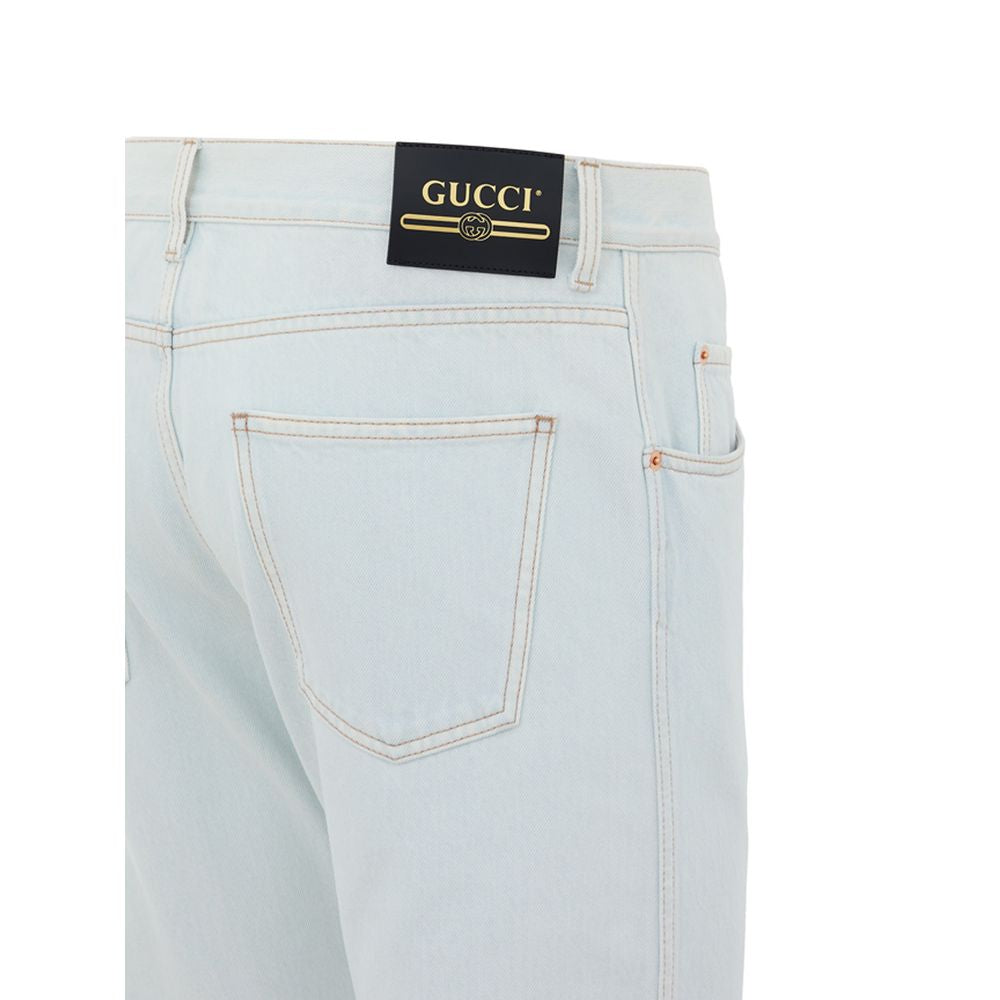 Gucci 100% Cotton jeans in blue — view 3