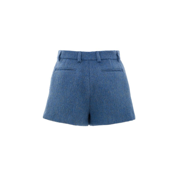 Gucci 50% Wool shorts in blue — view 2