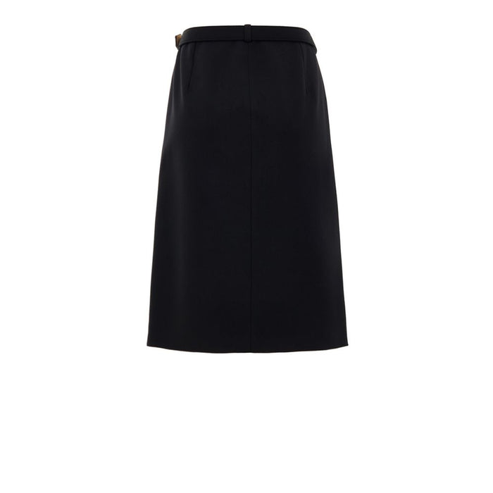 Gucci 98% Wool skirt in black — view 2