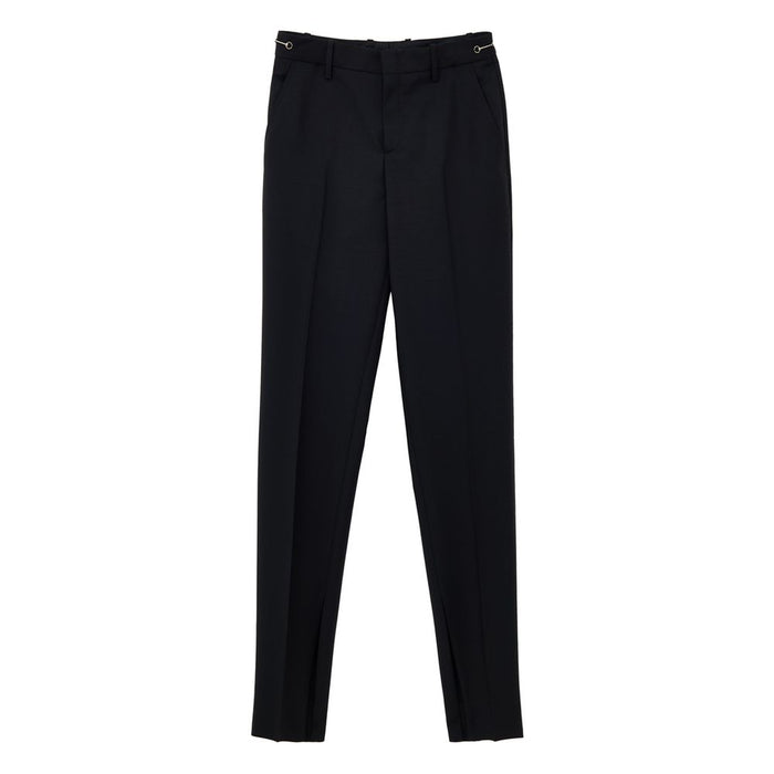 Gucci 60% Mohair trousers in black