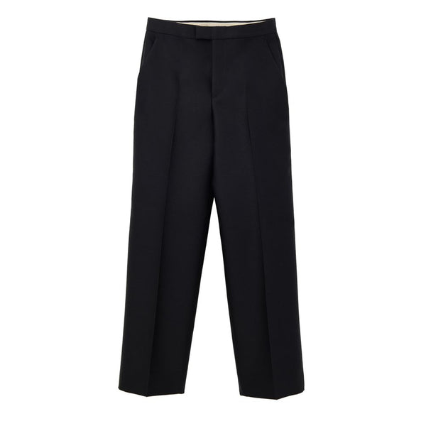 Gucci 84% Wool trousers in black