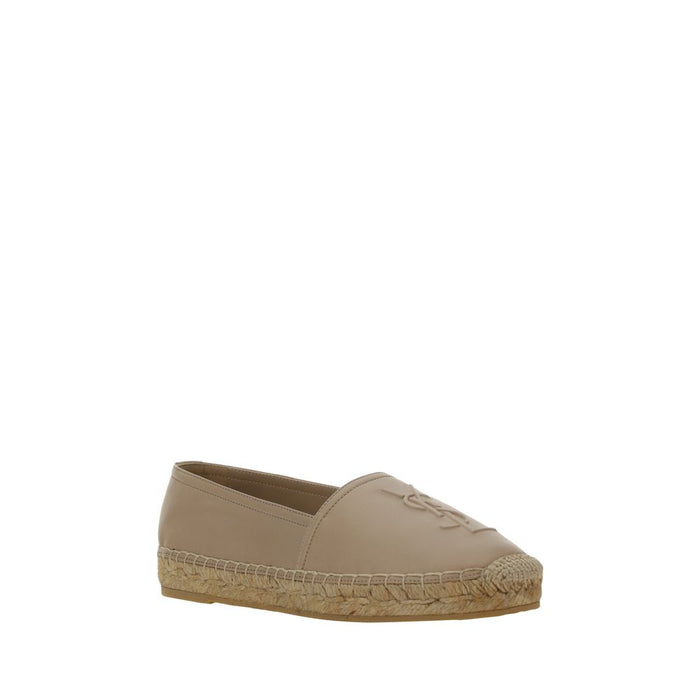 Saint Laurent Upper 100% Lambskin espadrille flat in beige — view 2