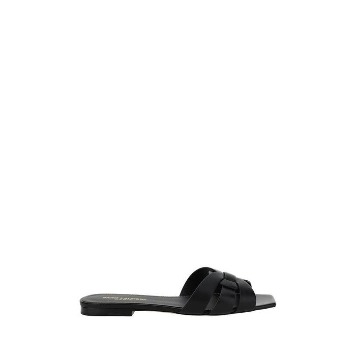 Saint Laurent Upper 100% calf leather (Bos Taurus) sandals in black