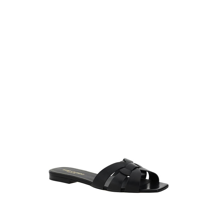Saint Laurent Upper 100% calf leather (Bos Taurus) sandals in black — view 2