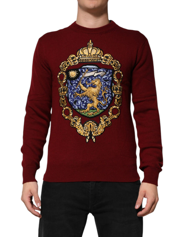 Dolce & Gabbana 100% Cashmere sweater in burgundy