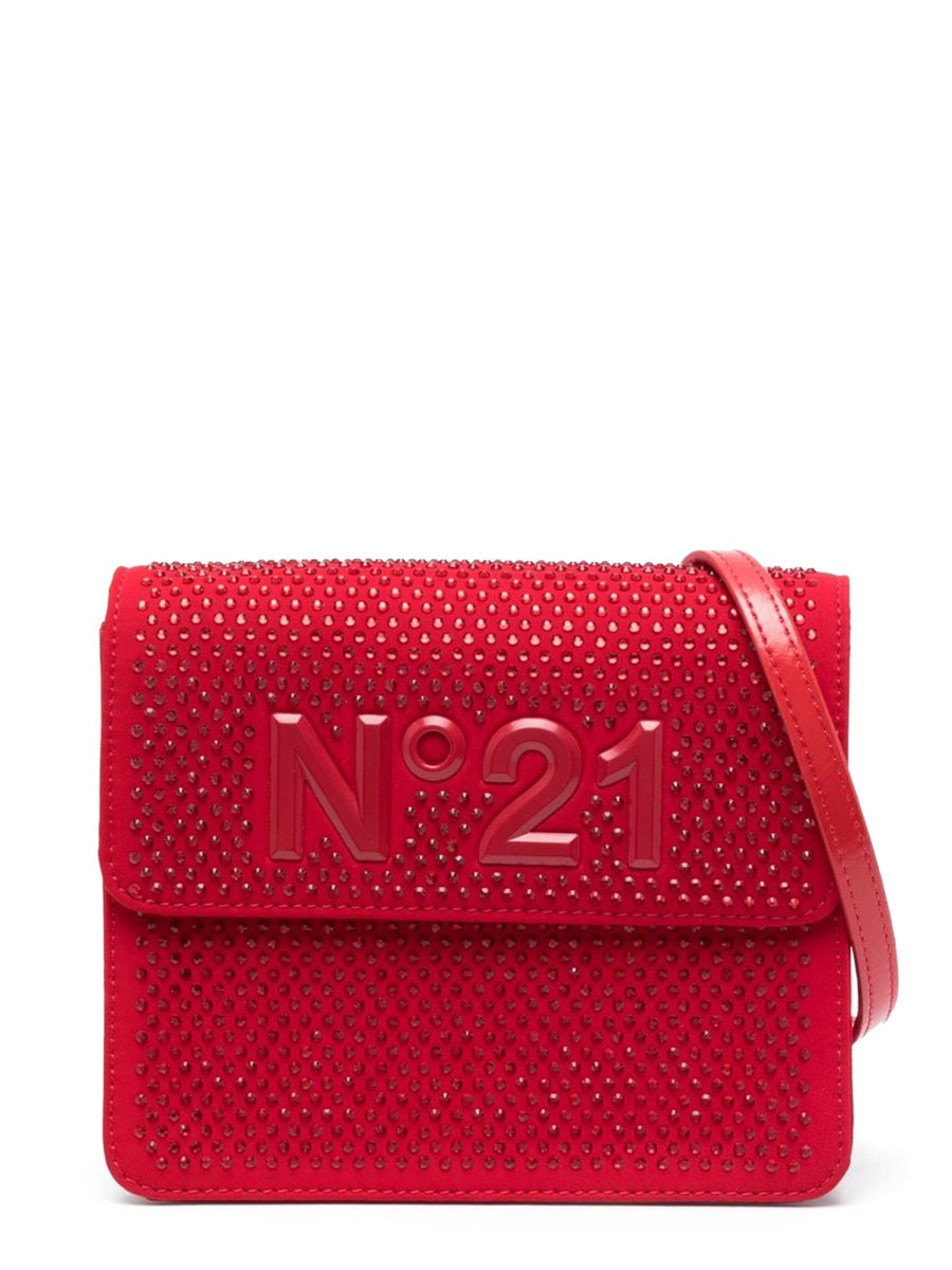 Pouch Red Polyester Shoulder Bags