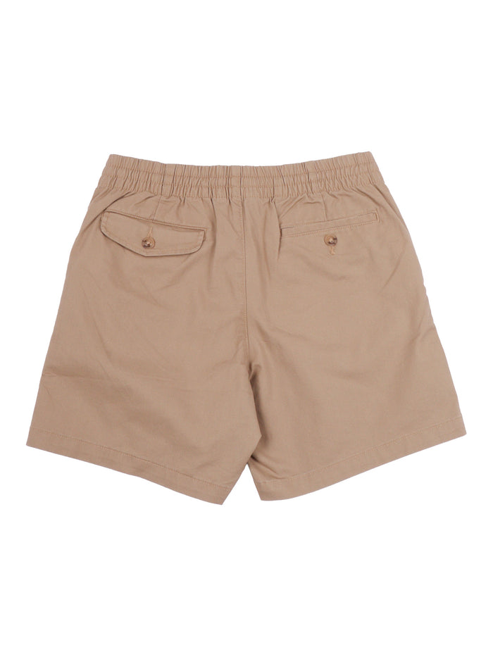 Prepster Sht-Shorts-Flat Front Brown Cotton Elastane Bermuda Short