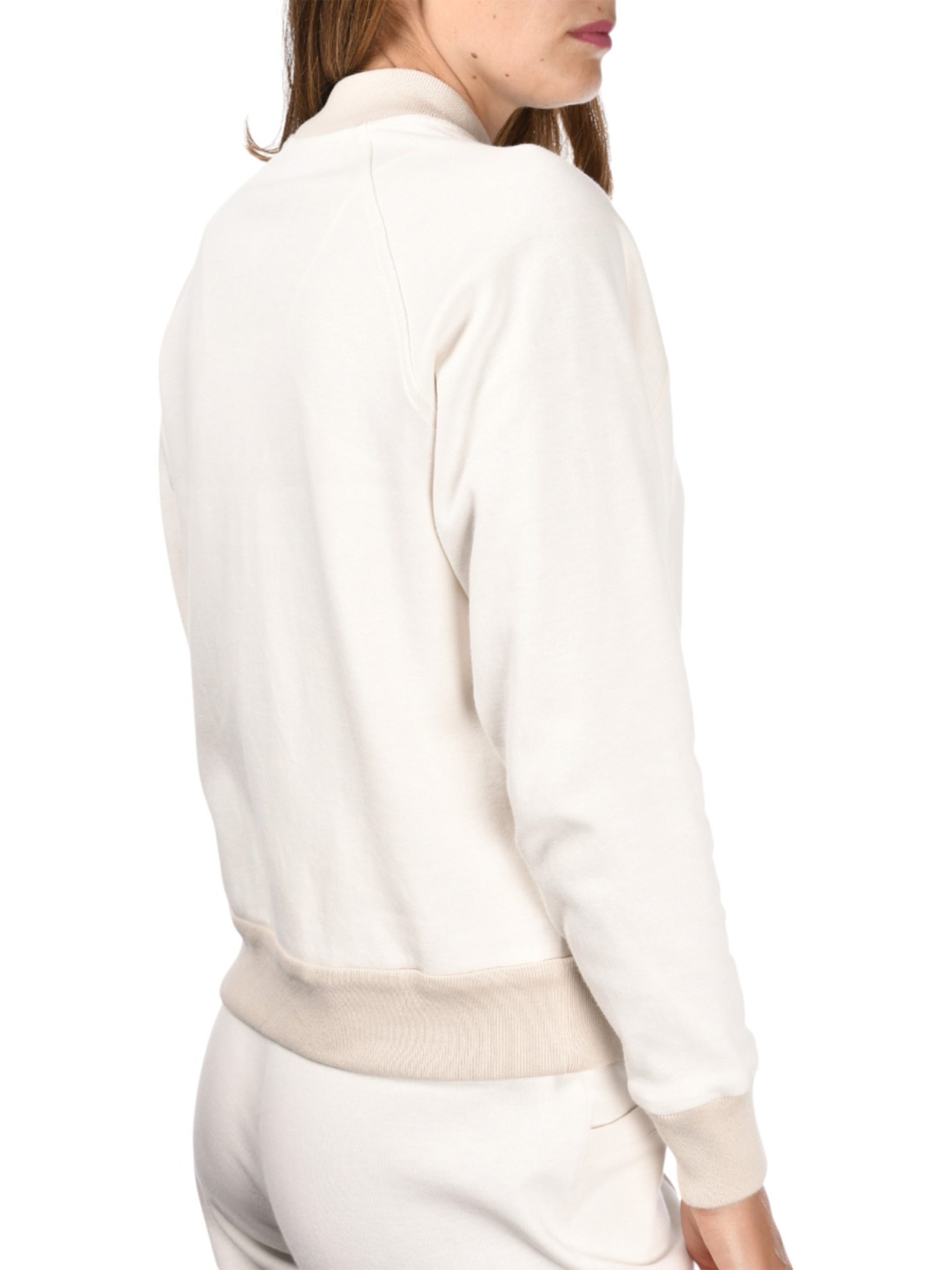 Bomber Zip White Co Pa + Bordi Giacca