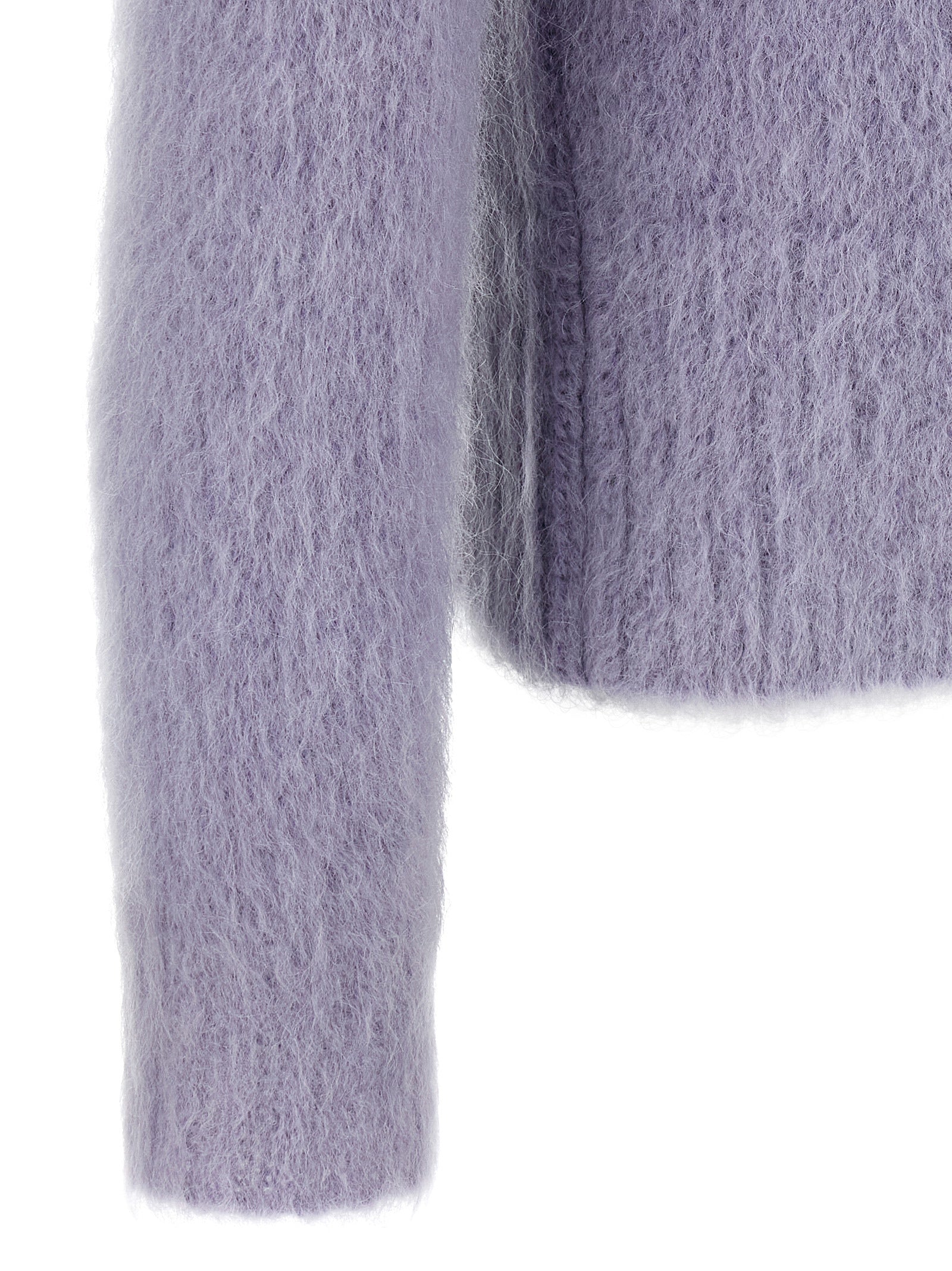 Polo cardigan Purple Mohair Wool Polyamide Sweater, Cardigans