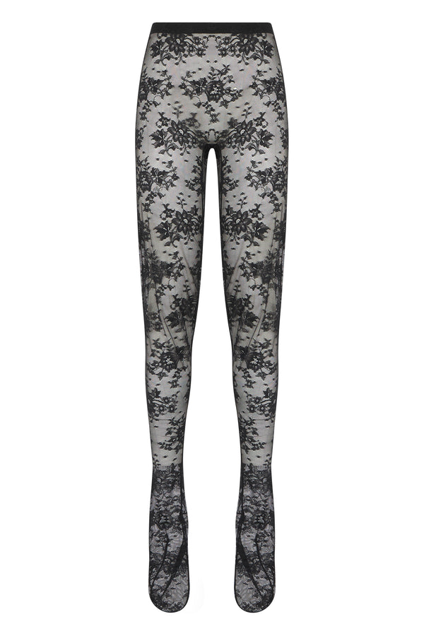 Lace Stockings Grey Polyamide Tights &