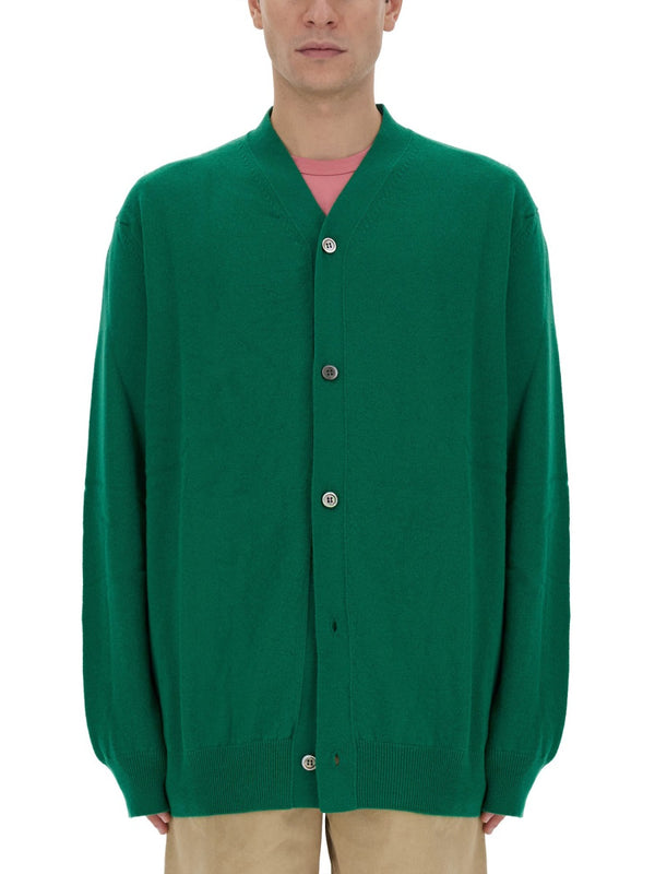 Wool Cardigan Green Jumpers