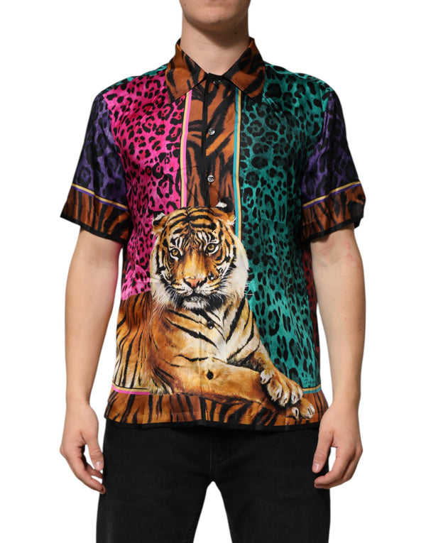 Dolce & Gabbana 100% Silk shirt in multicolor