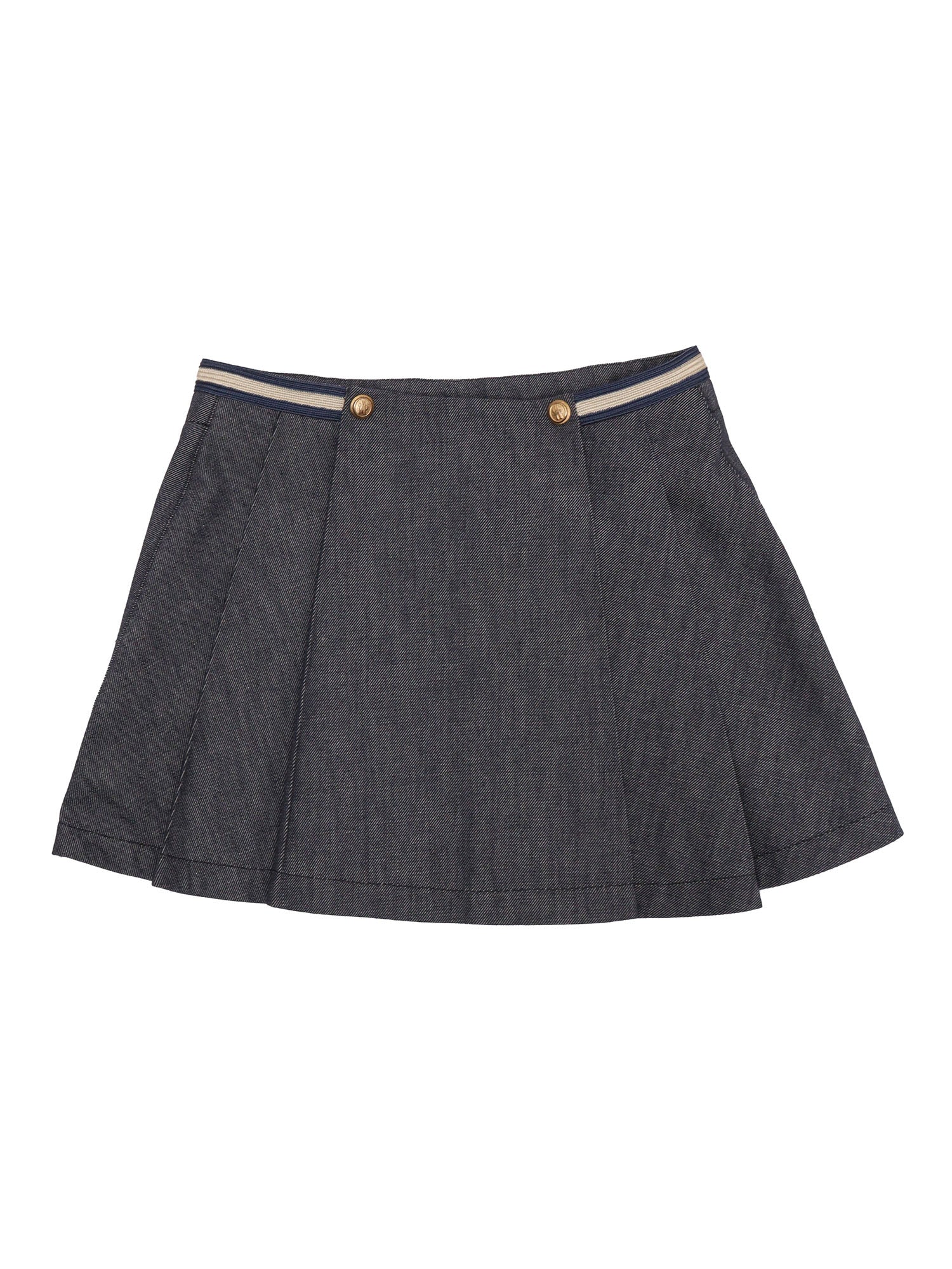 SKIRT Blue Cotton