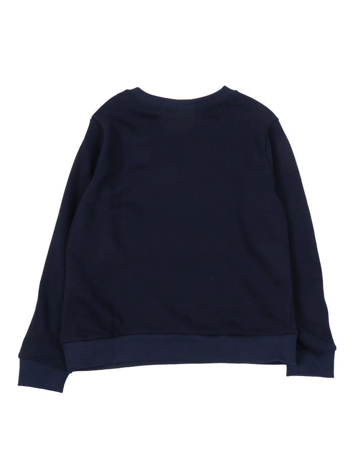 Lcb French Terry Crew Blue Cotton Polyester Crewneck