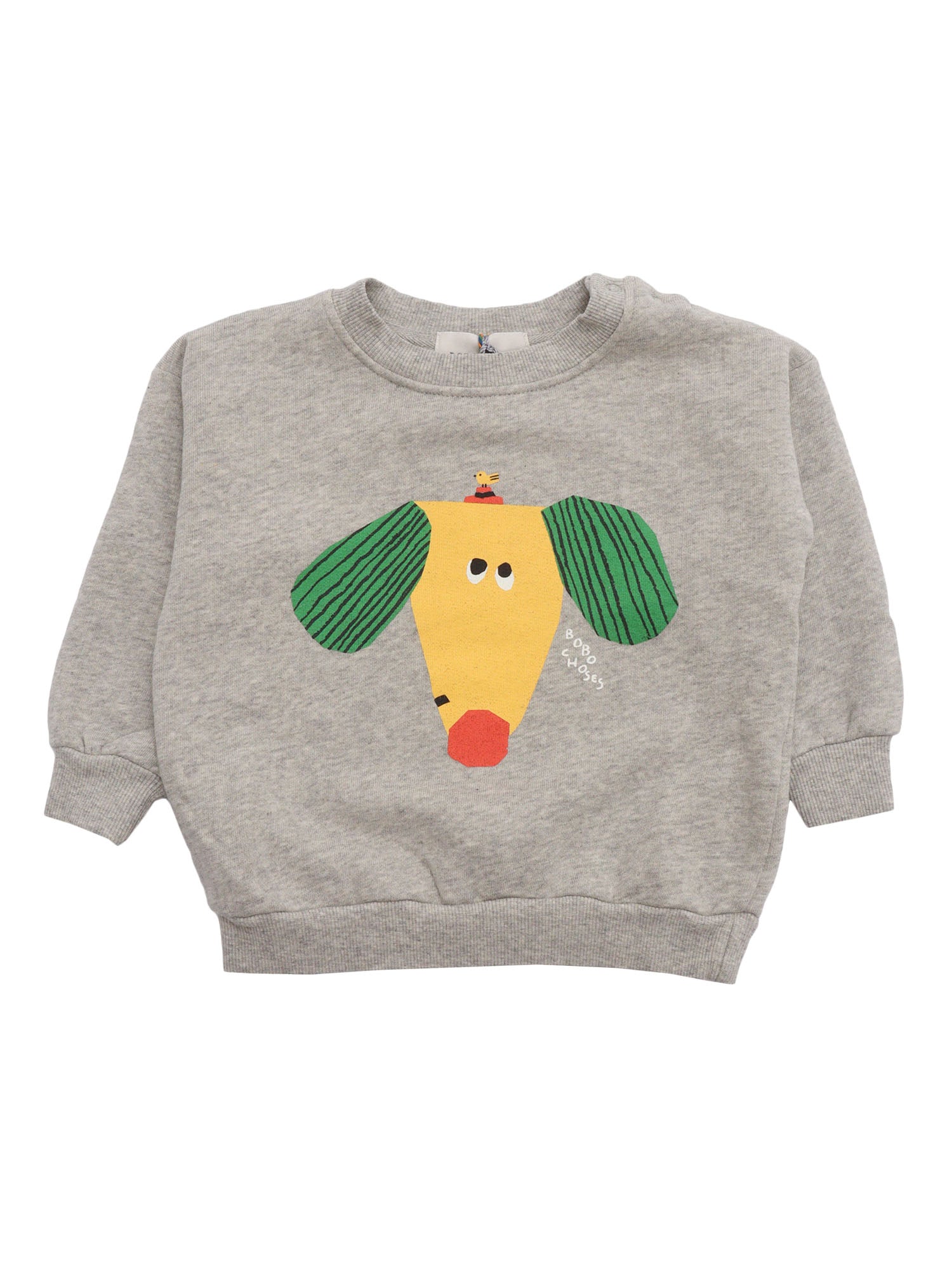 Happy Dog sweatshirt Grey Organic Cotton