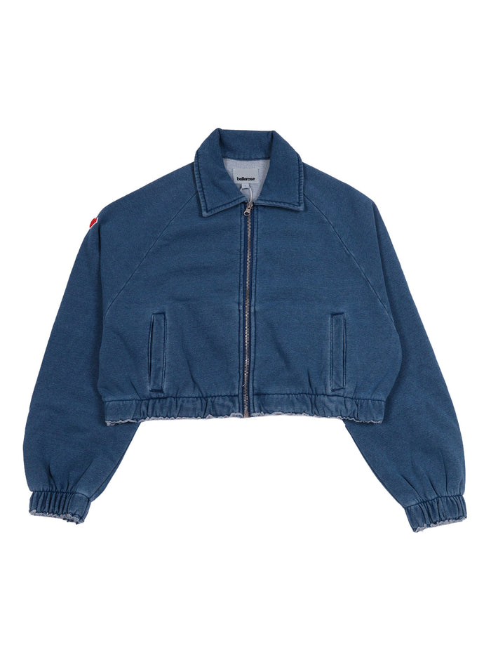 Agness T1752 Sweatshirts Blue Cotton Polyester Sweatshirt