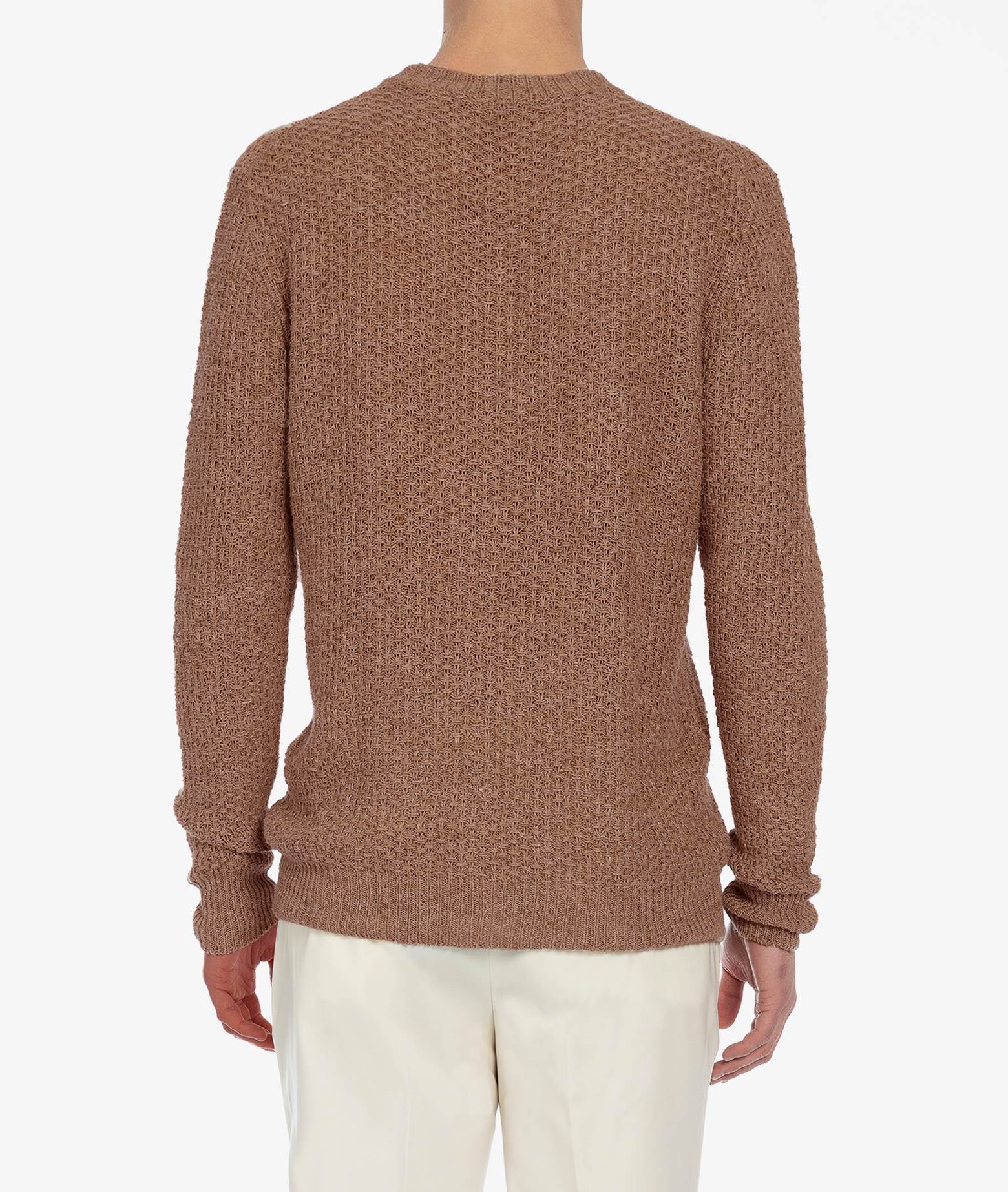 Wool And Silk Sweater Janeiro Ivory Maglieria Dis/lav Pesante