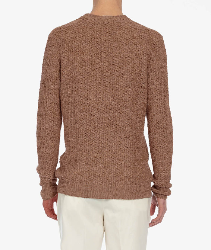 Wool And Silk Sweater Janeiro Brown Maglieria Dis/lav Pesante