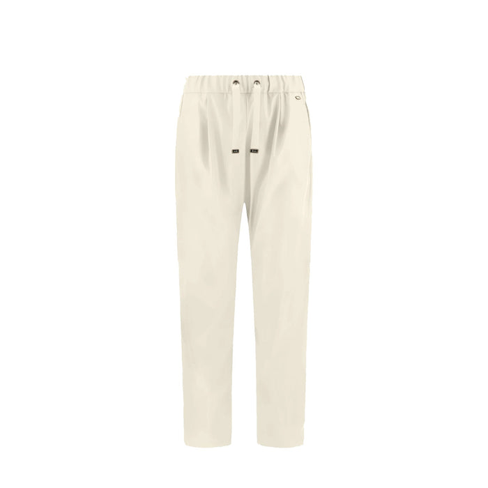 Herno Faux Leather Pants White Polyester