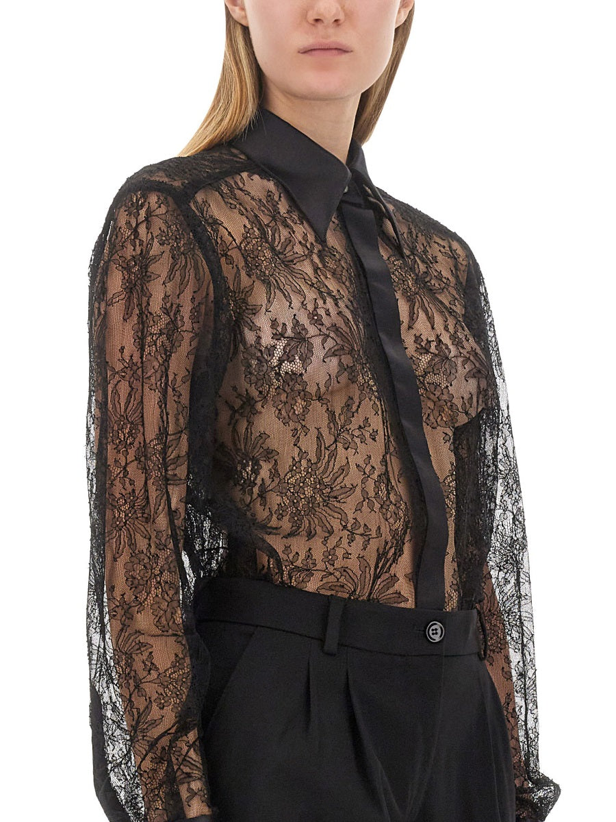 Chantilly Lace Shirt Black Polyamide