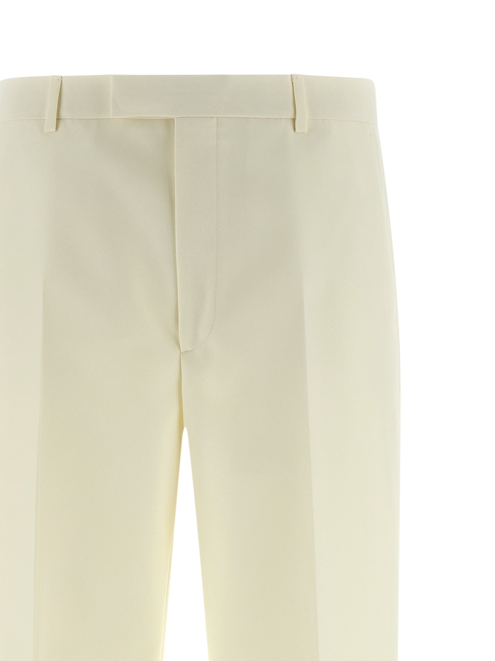 Tailored trousers White Polyester Pant