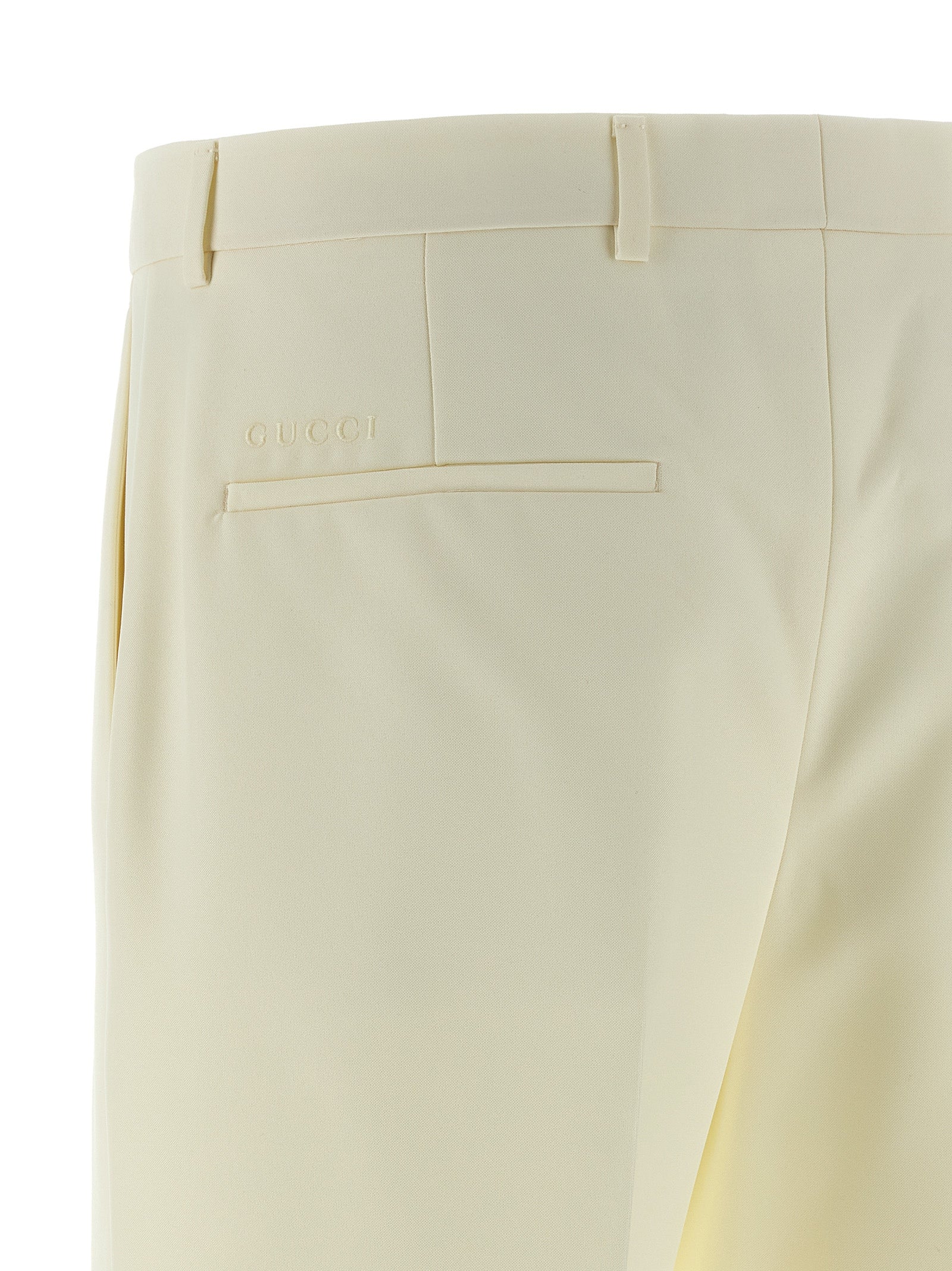 Tailored trousers White Polyester Pant