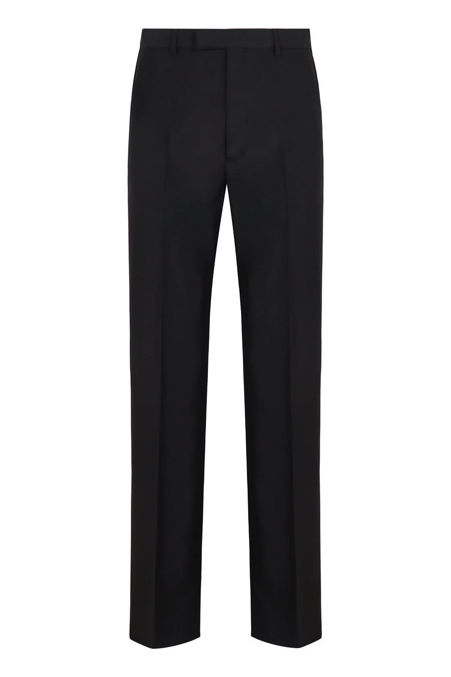 Silk Twill Trousers Black Chinos