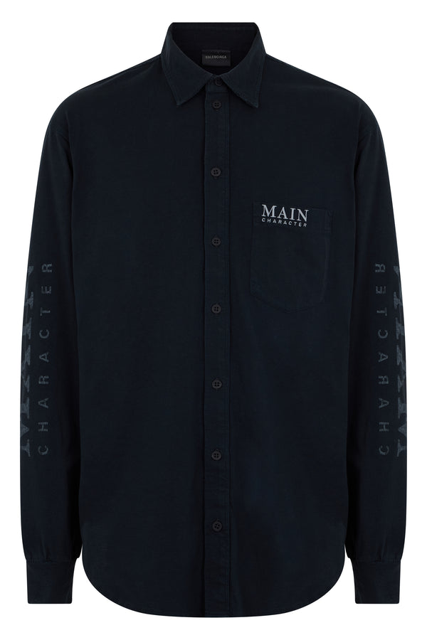 Sweater Long-Sleeve Cotton Black T-shirts
