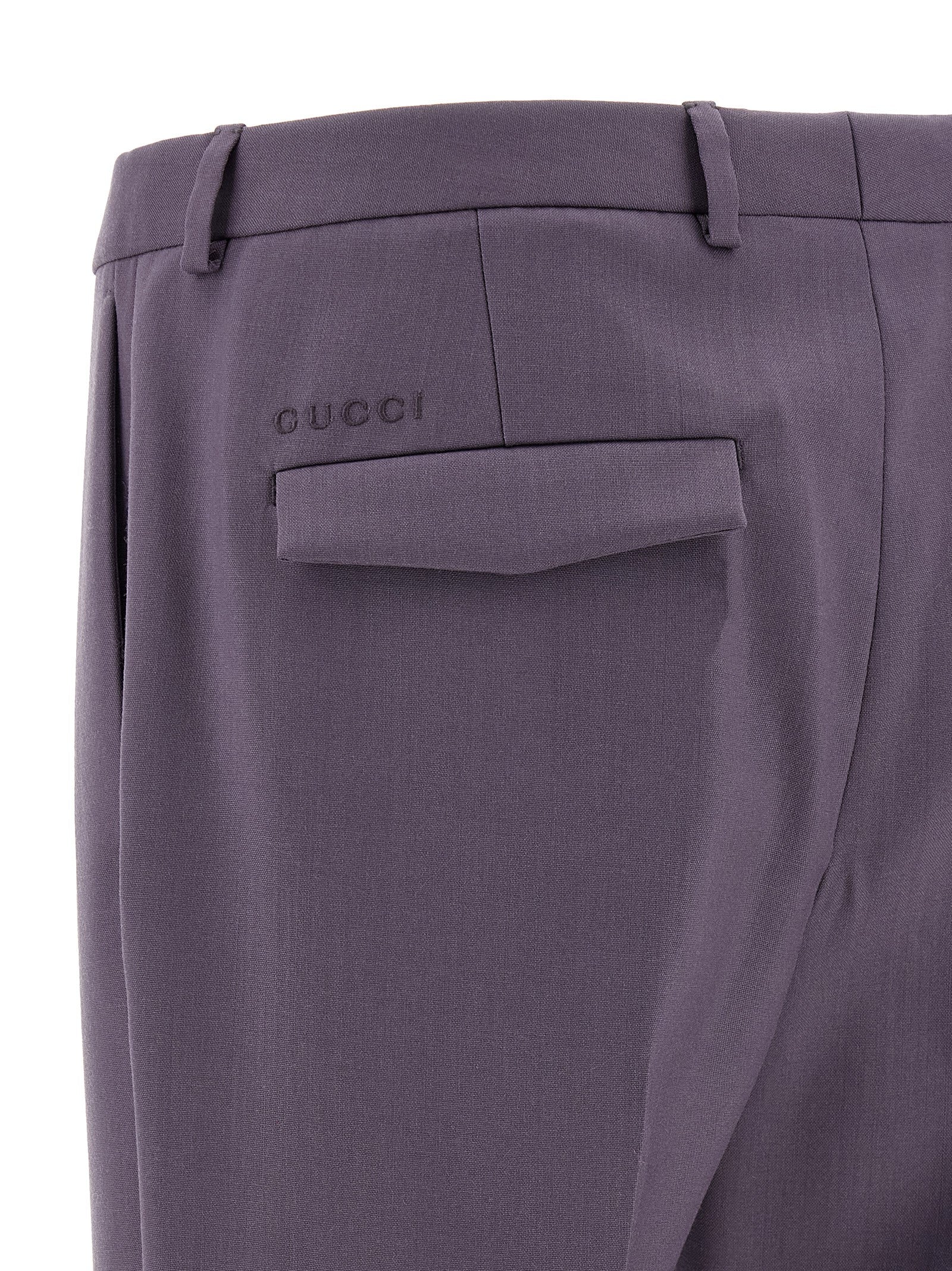 Tailored trousers Purple Wool Pant