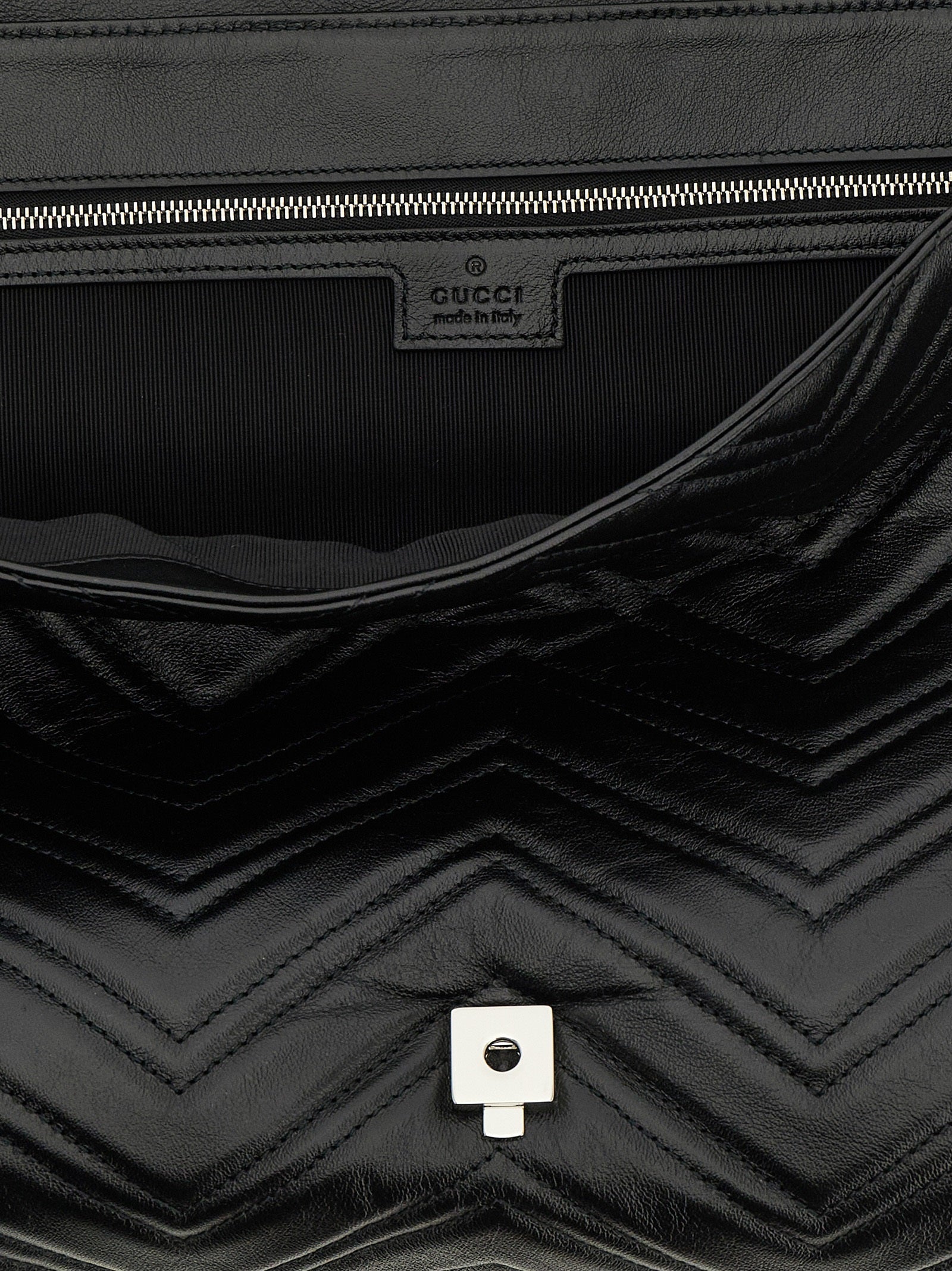 GG Marmont Maxi Shoulder Bag Black Calfskin Leather (bos Taurus)