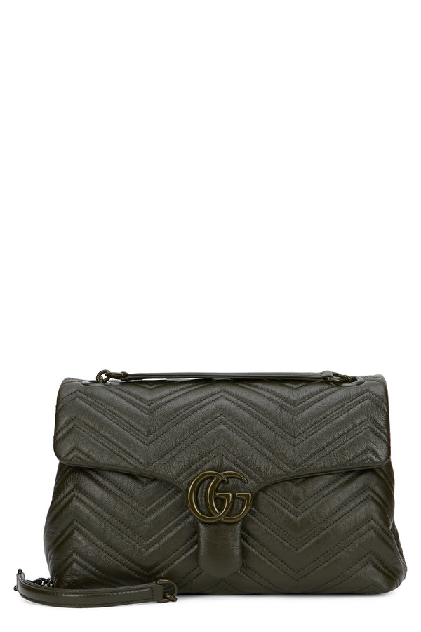 Shoulder Bag Marmont Black Leather Calf Skin