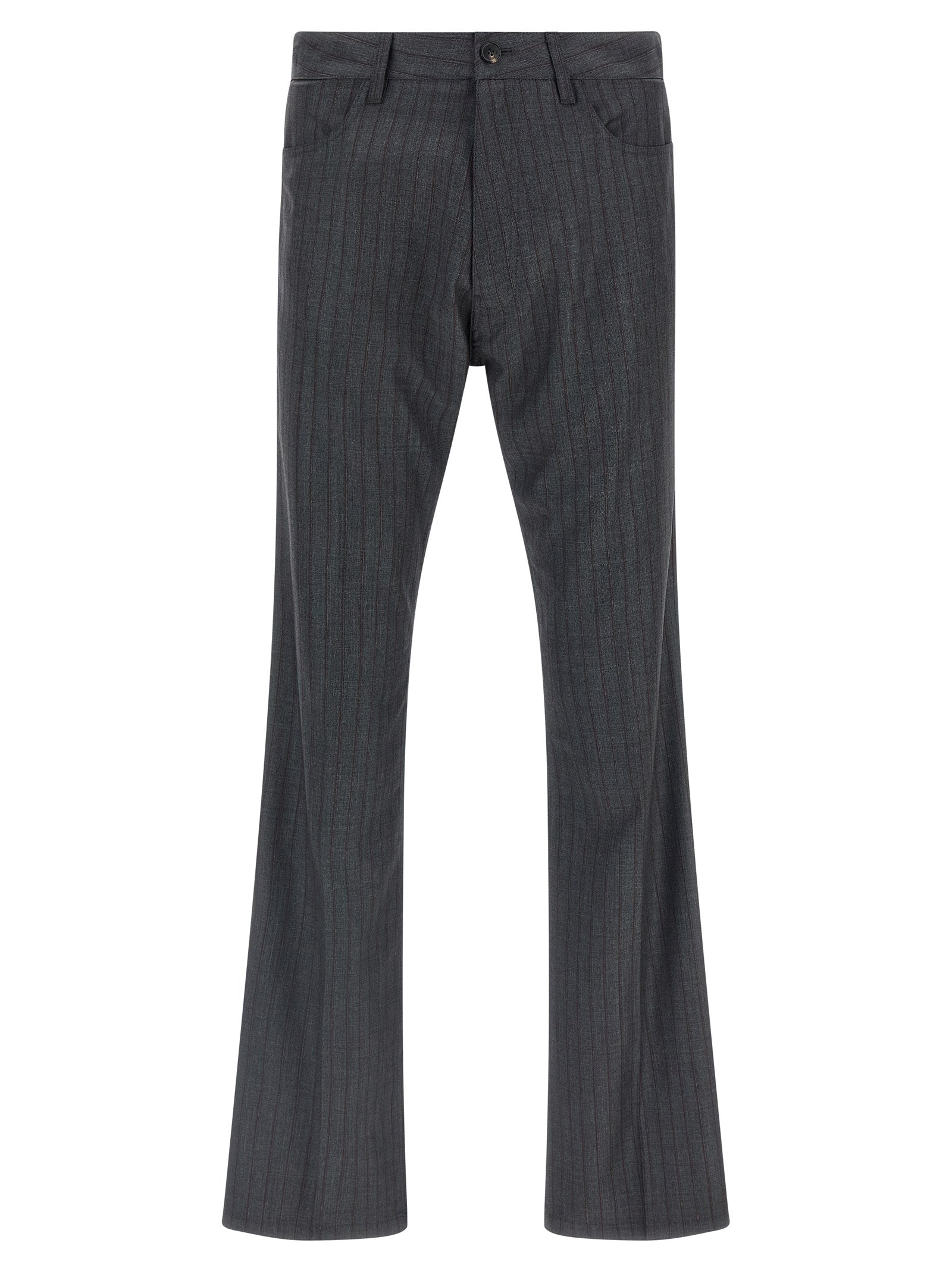 Pinstripe pants Gray Virgin Wool