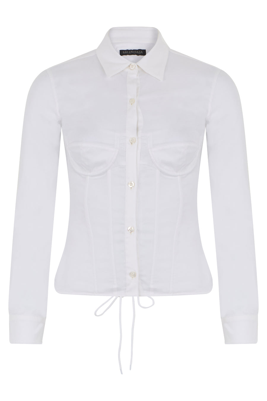 Shirt Cotton Long-Sleeve White