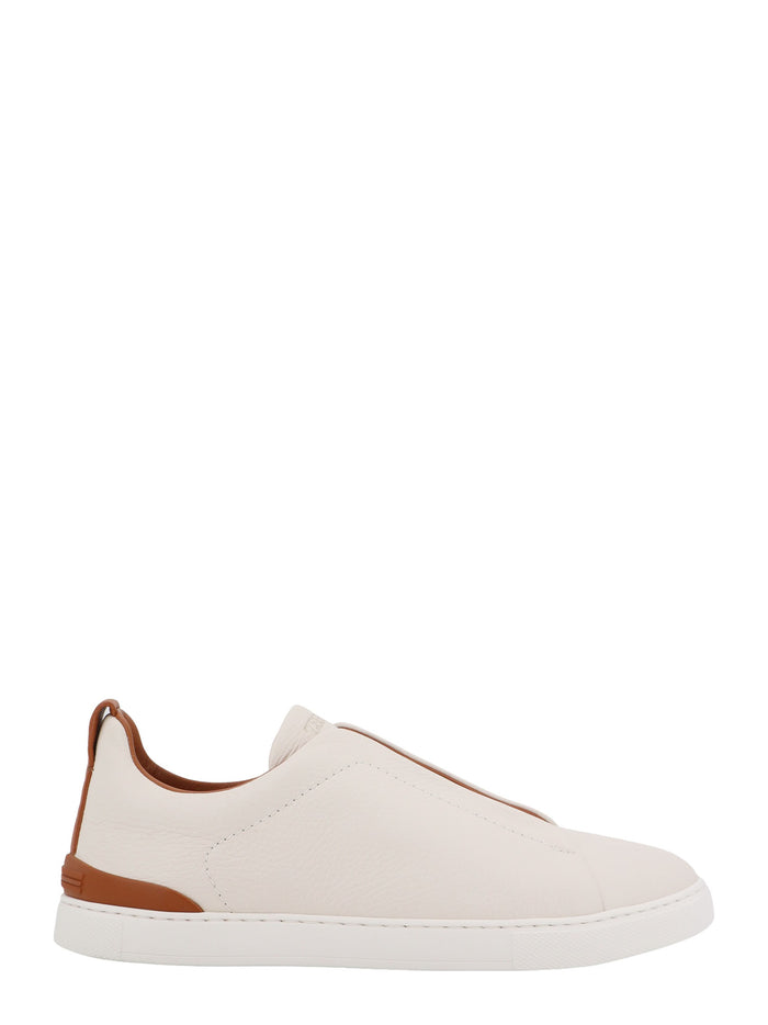 Zegna Sneakers White Pelle/gomma