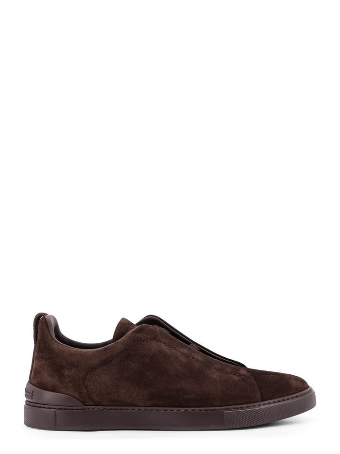 Zegna Sneakers Brown Suede