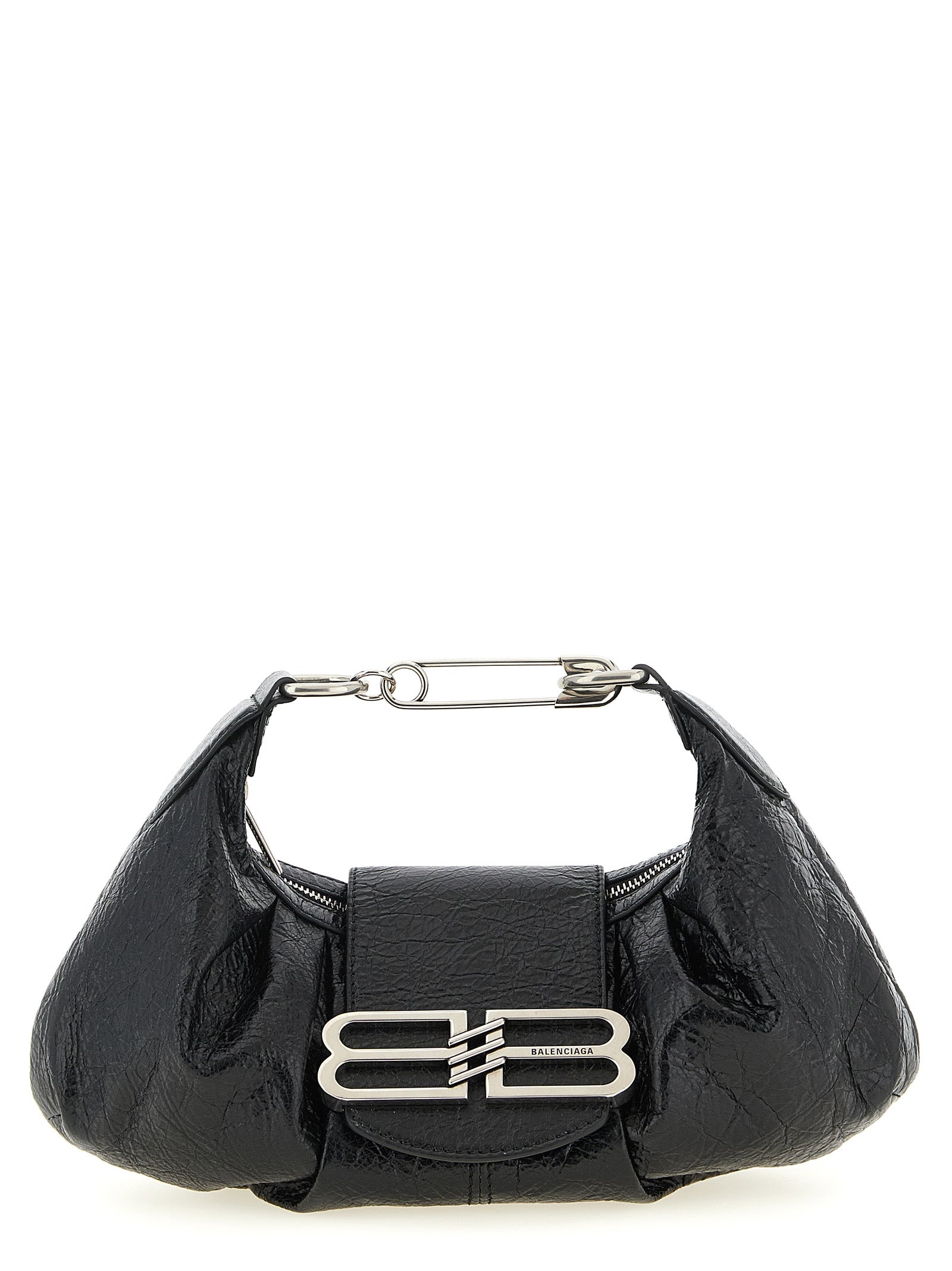 Pamela small shoulder bag Black Lamb Leather (ovis Aries)