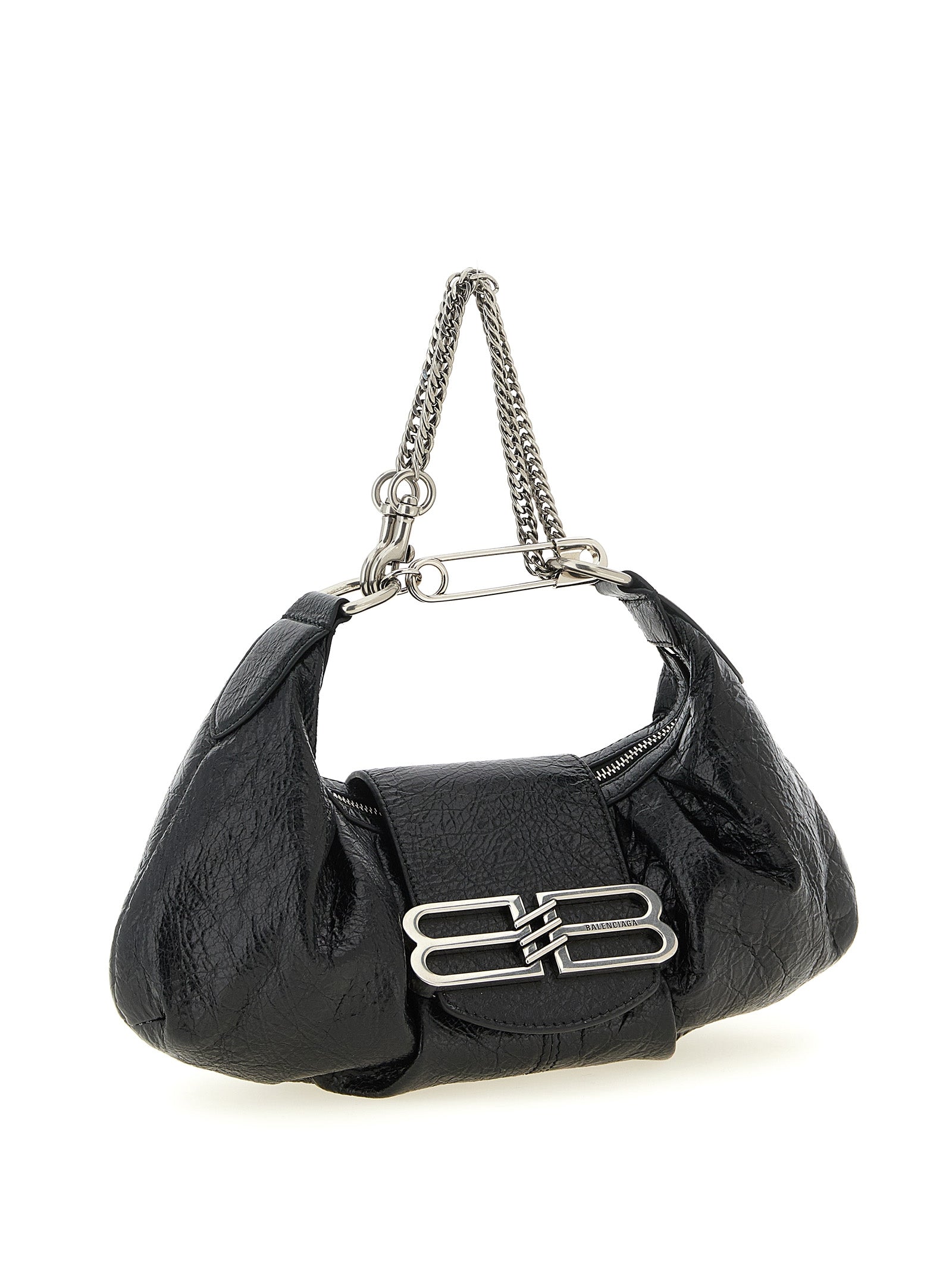 Pamela small shoulder bag Black Lamb Leather (ovis Aries)