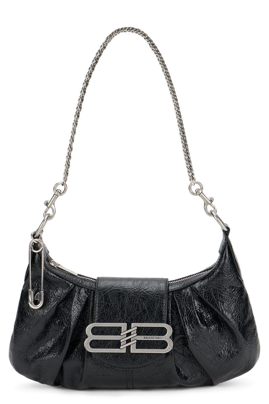 Shoulder Bag Pamela Small Black Leather