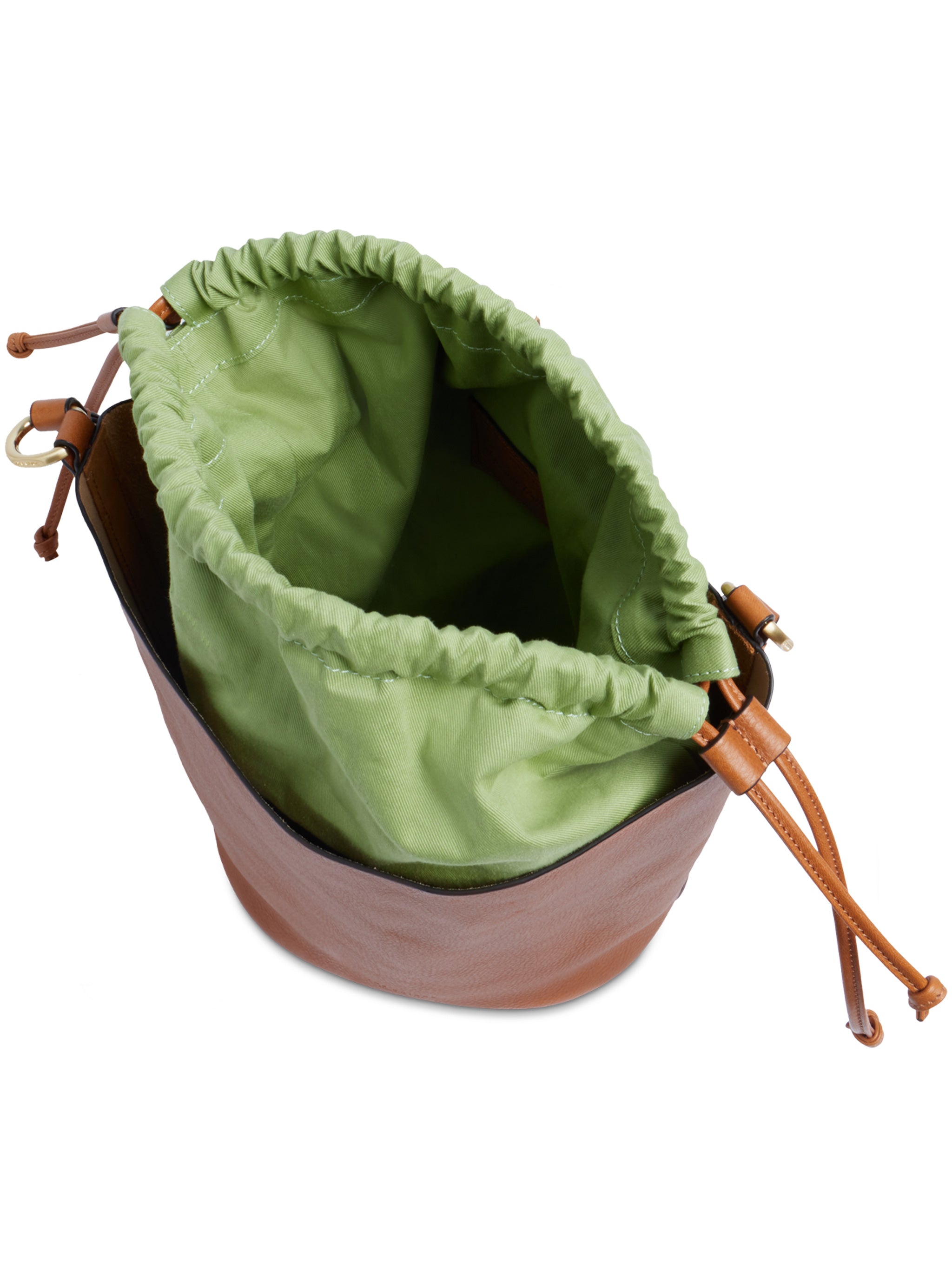 Bucket Brown Leather | Borsa