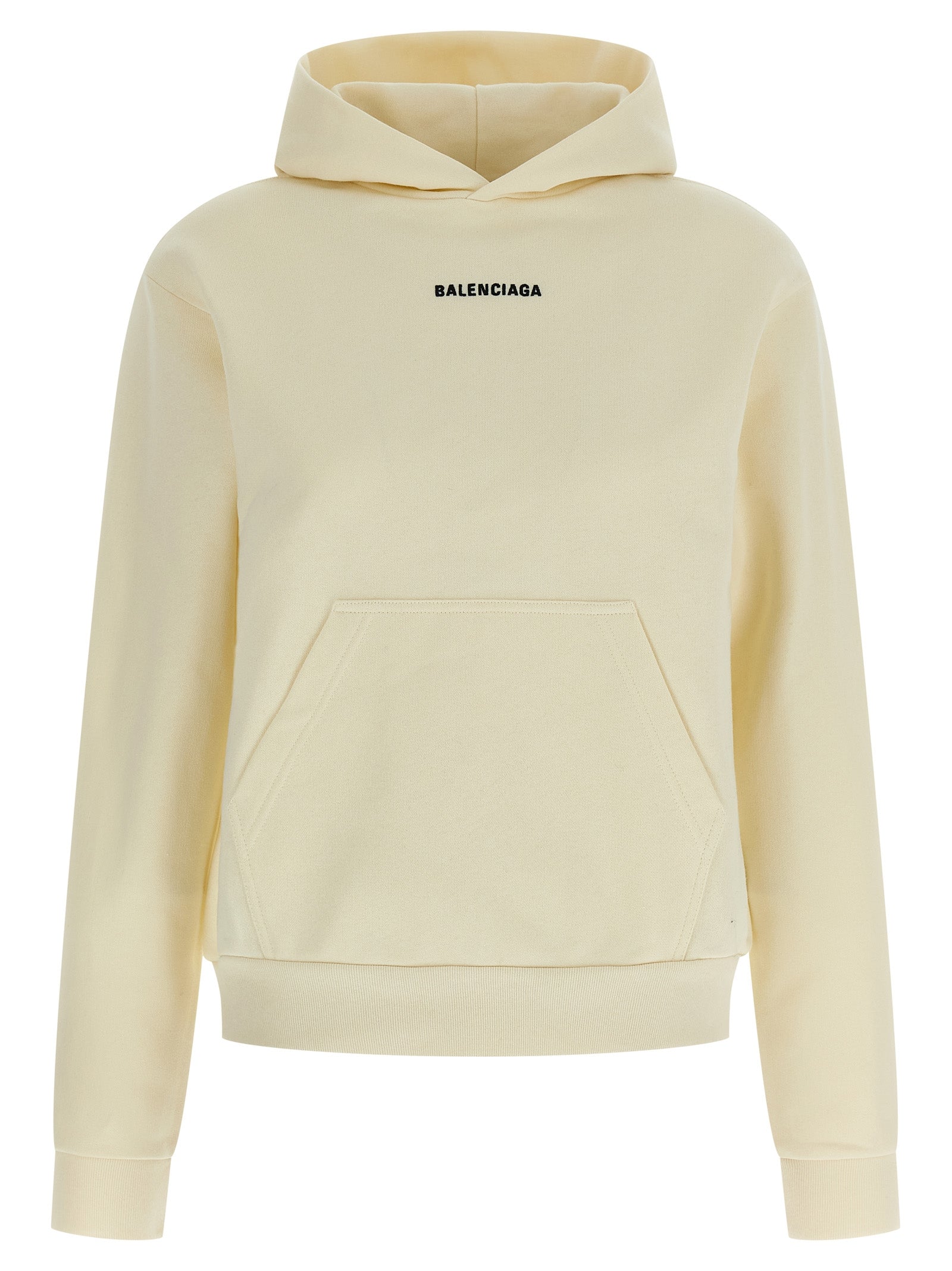 Balenciaga Back hoodie Beige Cotton Sweatshirt