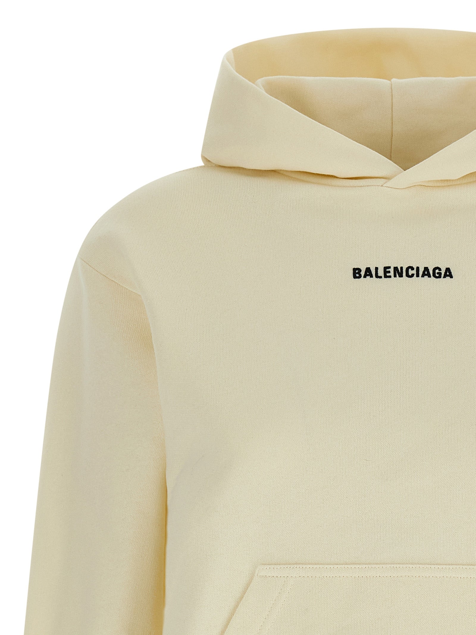 Balenciaga Back hoodie Beige Cotton Sweatshirt