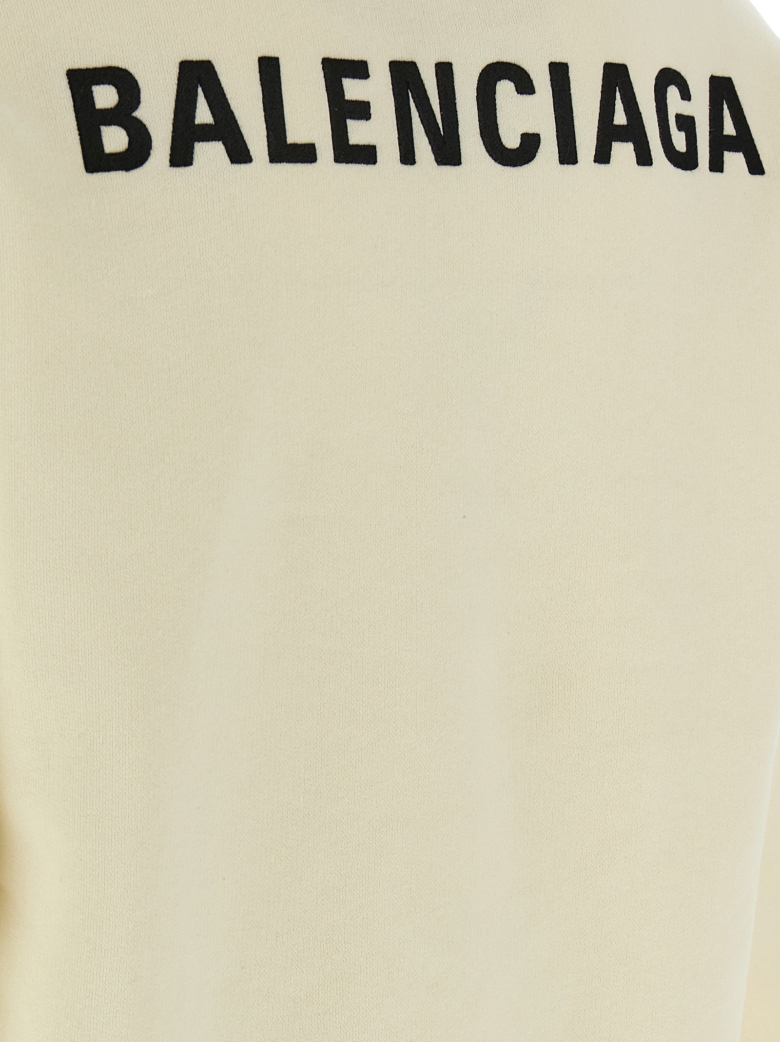 Balenciaga Back hoodie Beige Cotton Sweatshirt
