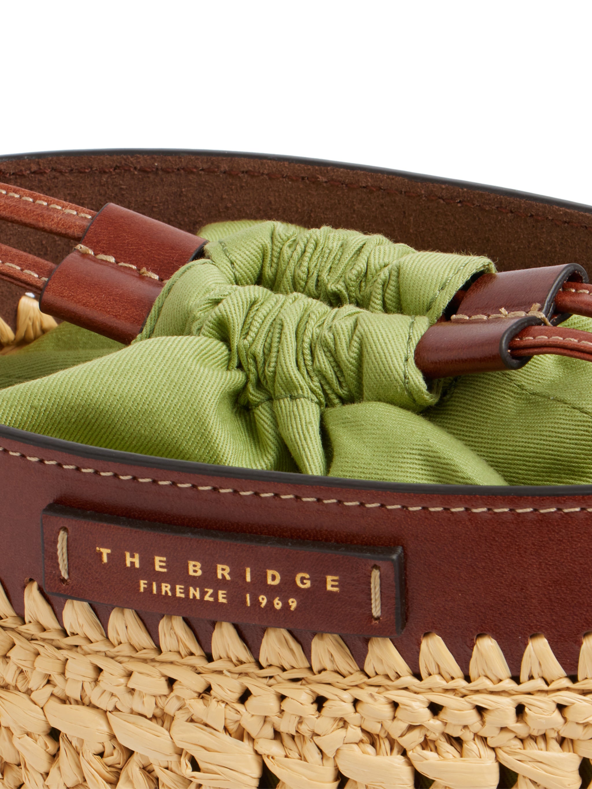 Bucket Bag Brown Raffia | Borsa