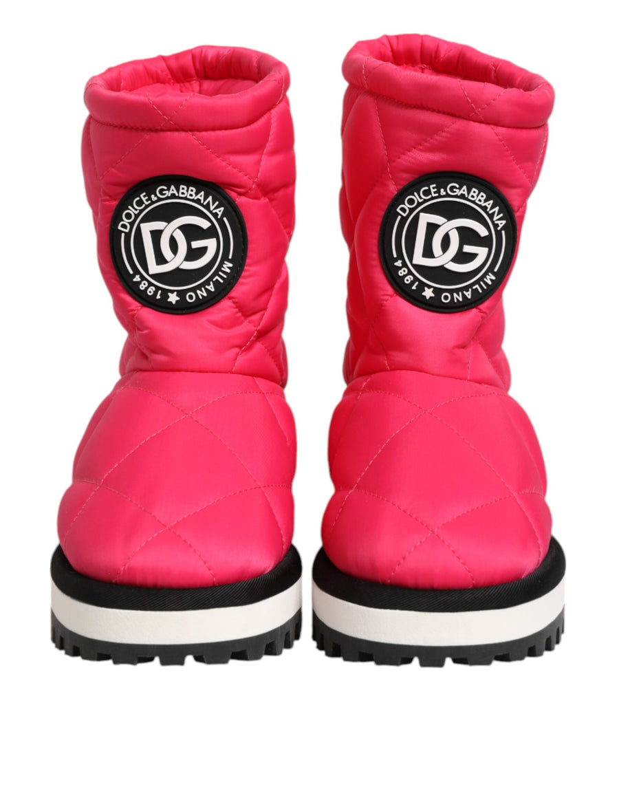 Dolce & Gabbana 82% Viscose 14% Polyester 4% PU boot in pink