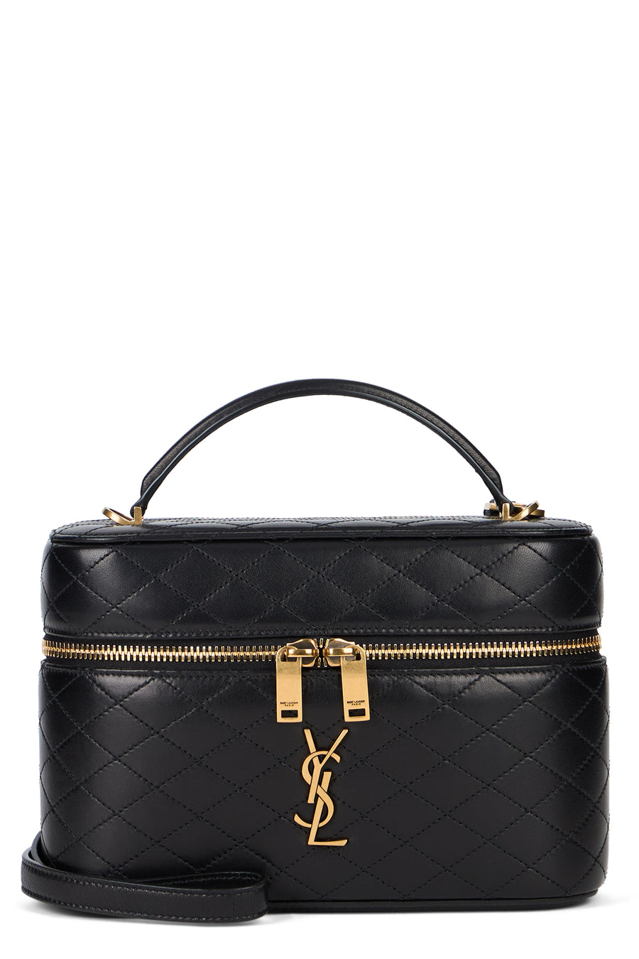 Shoulder Bag Gaby Vanity Black Leather Lambskin