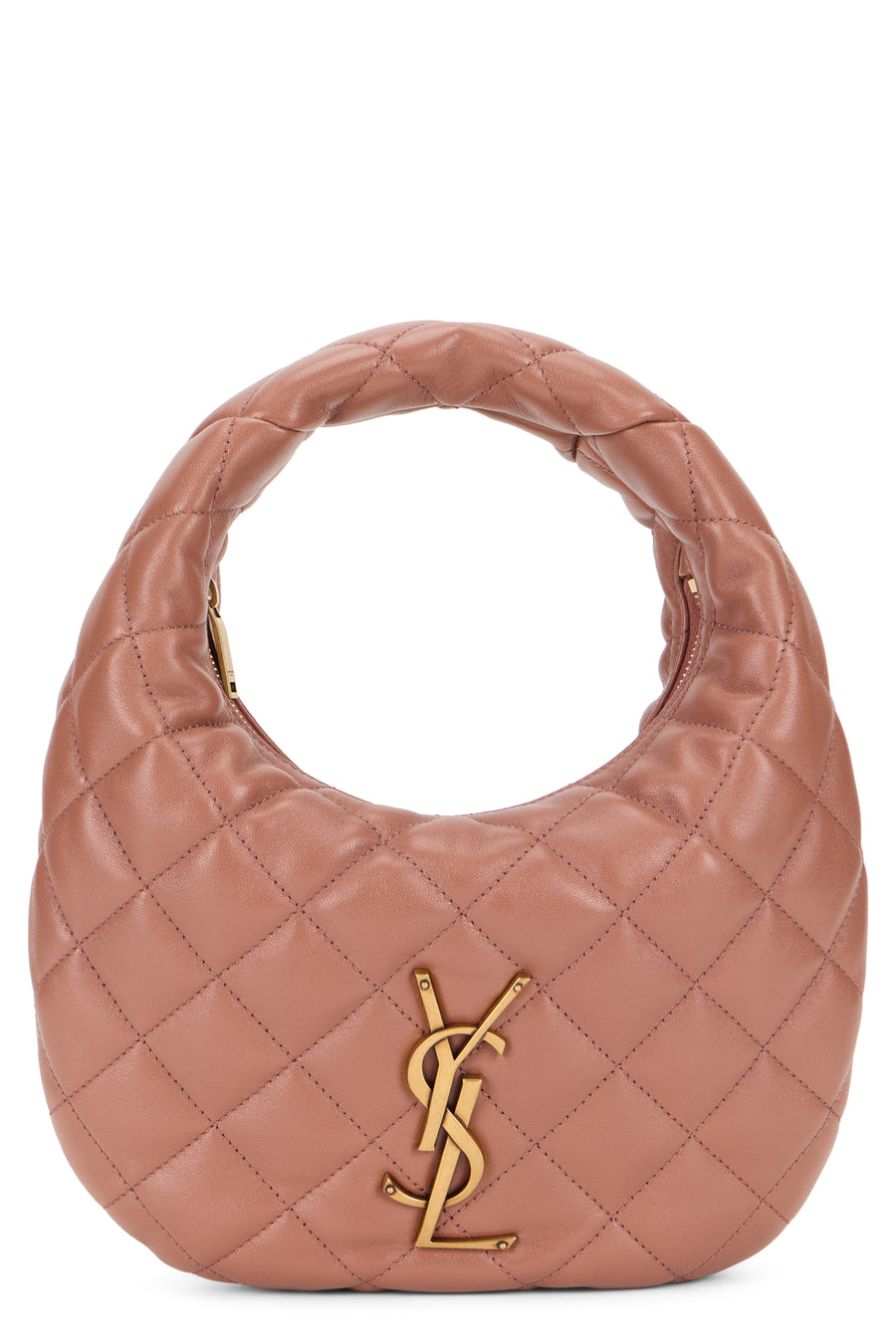 Handbag Icarino Quilted Nappa Pink Lambskin Leather Handbags