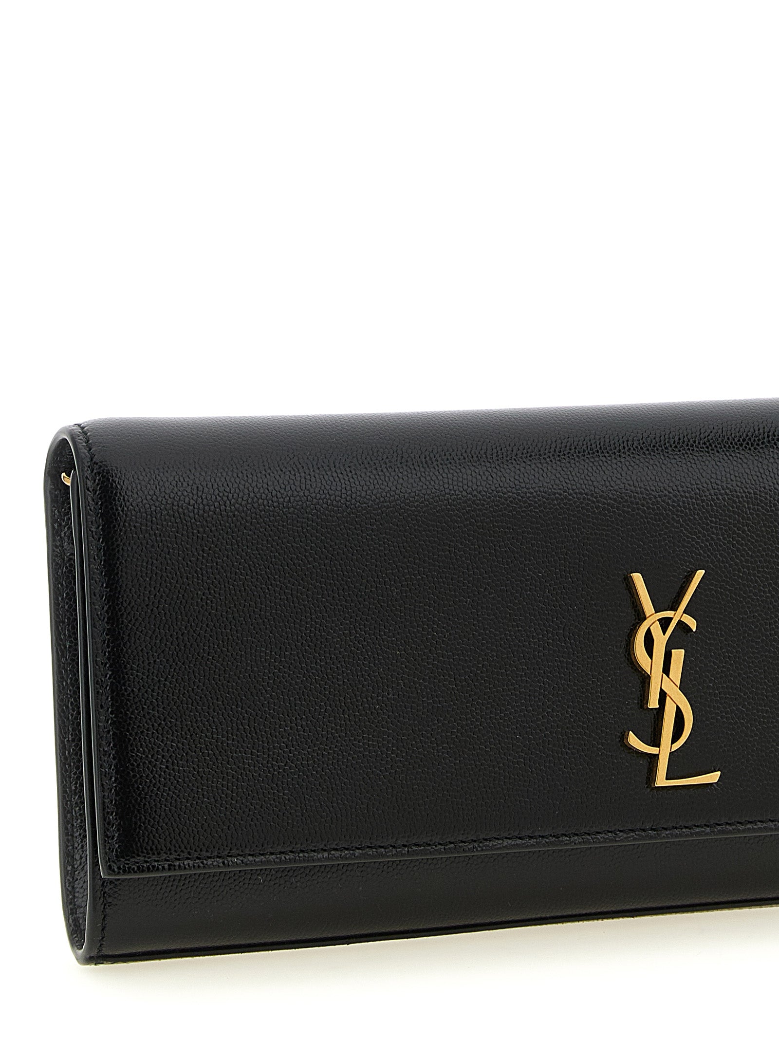 Kate clutch Black Calfskin Leather (bos Taurus)